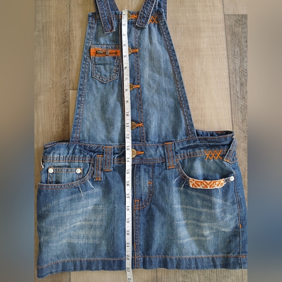 Zara Trf Denim Skirt/Overalls. Size 4 - Picture 9 of 10